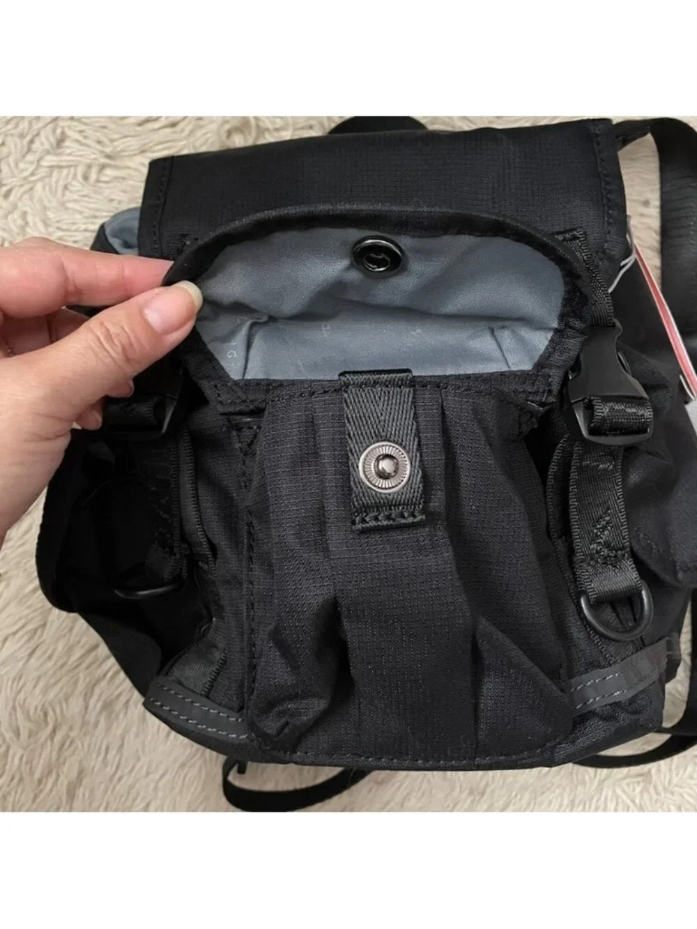 Doughnut Black Lighthouse Backpack - Small w/ Travel Pillow, BNWTs! 🦄